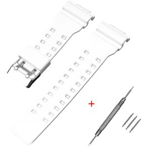 Наручний годинник Ремінець для Casio G-Shock GA-100/110 White-Glossy SI img-1