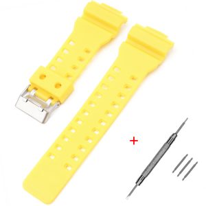 Наручний годинник Ремінець для Casio G-Shock GA-100/110 Yellow SI img-1