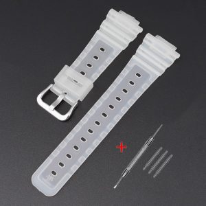 Наручний годинник Ремінець для Casio G-Shock GA-2100/2110 Translucent Silver img-1