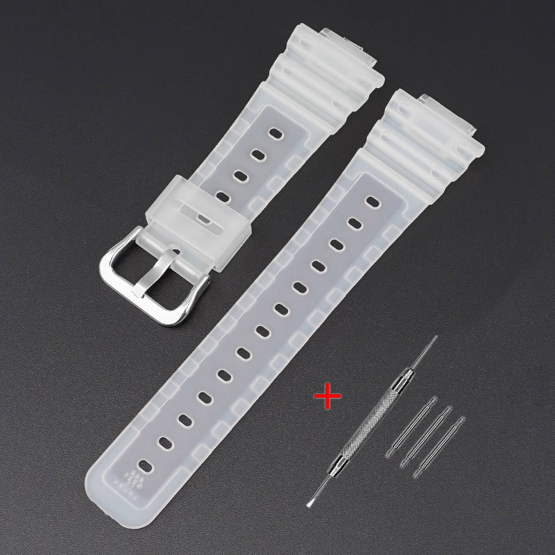 Наручний годинник Ремінець для Casio G-Shock GA-2100/2110 Translucent Silver img-1