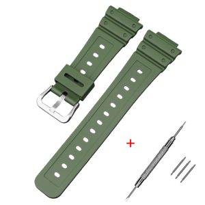 Наручний годинник Ремінець для Casio G-Shock GA-2100 Army Green SI img-1