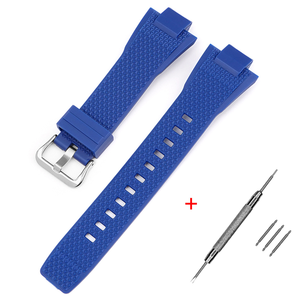 Наручний годинник Ремінець для Casio G-Shock GST-B400 Blue SI img-1