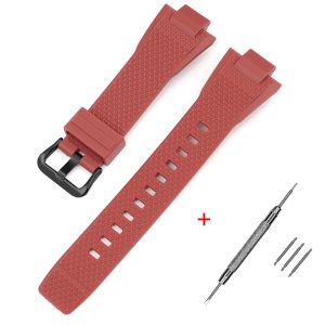 Наручний годинник Ремінець для Casio G-Shock GST-B400 Red BK img-1