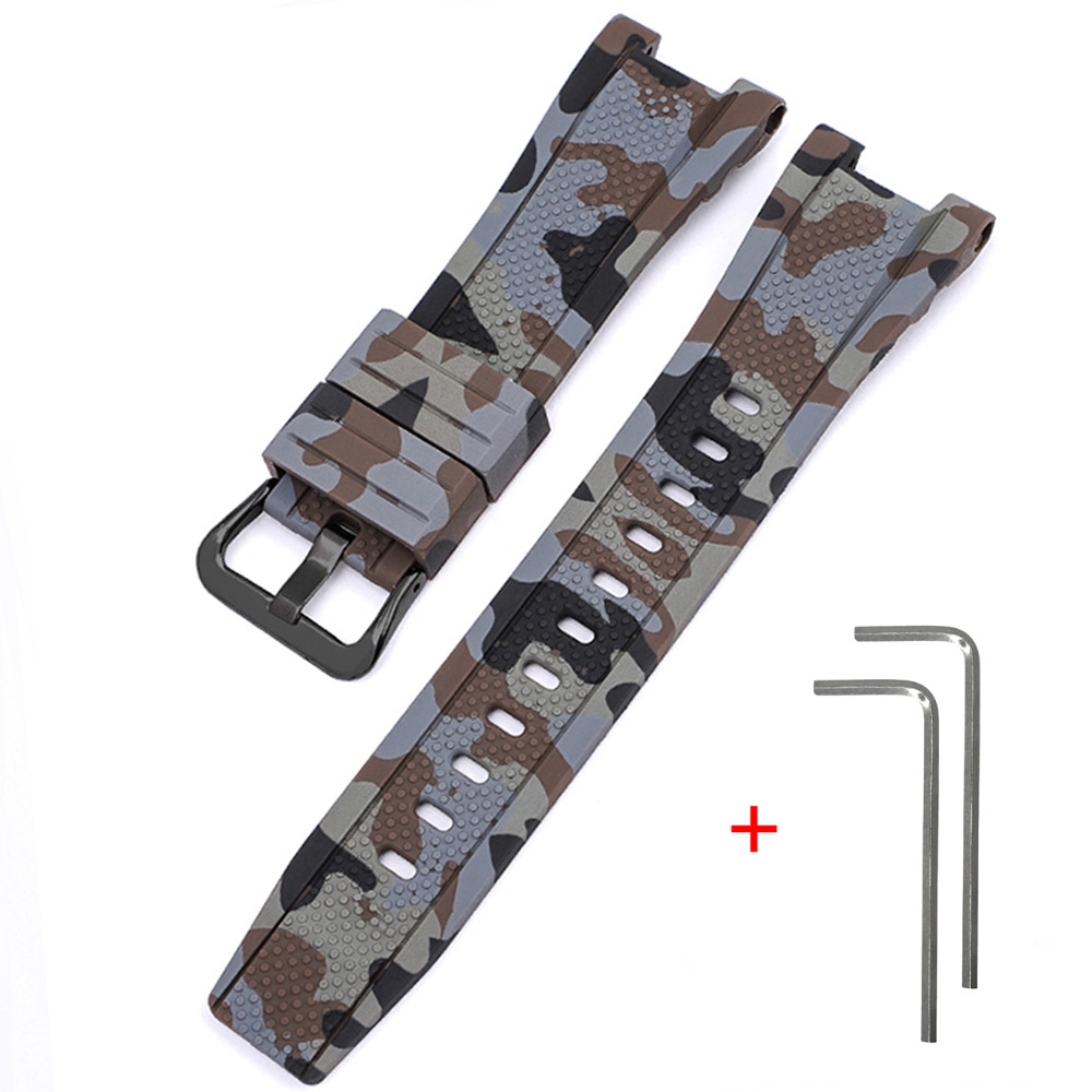 Наручний годинник Ремінець для Casio G-Shock GST-W300 Camo Brown BK img-1