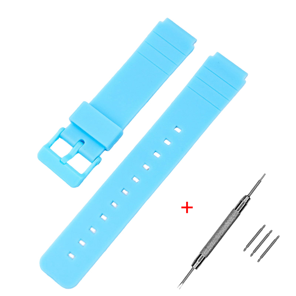 Наручний годинник Ремінець для Casio MQ-24 All Blue img-1