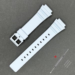 Наручний годинник Ремінець для Casio MRW-200H 18mm Snow-White SI img-1