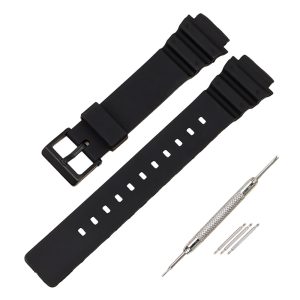 Наручний годинник Ремінець для Casio MRW-200H All Black img-1