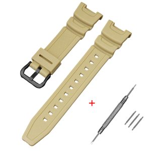 Наручний годинник Ремінець для Casio SGW-100 Beige BK img-1