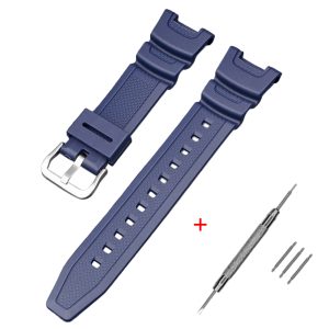 Наручний годинник Ремінець для Casio SGW-100 Dark Blue SI img-1