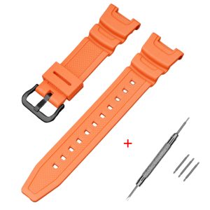 Наручний годинник Ремінець для Casio SGW-100 Orange BK img-1