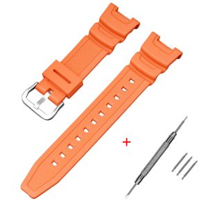 Наручний годинник Ремінець для Casio G-Shock SGW-100 Orange Silver img-1