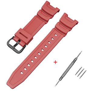 Наручний годинник Ремінець для Casio SGW-100 Red BK img-1