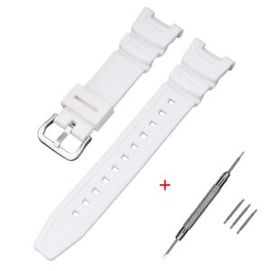 Наручний годинник Ремінець для Casio SGW-100 White SI img-1