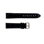 Наручний годинник Ремешок для часов 20 мм Кожанный ІІ Черный-Золото img-1