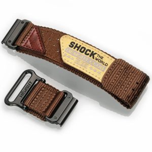 Наручний годинник Ремінець для годинника Hemsut HGA142 Shock the world Garmin Brown 22 mm img-1