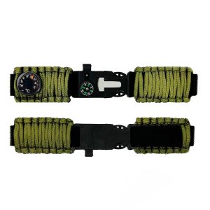 Наручний годинник Ремінець паракордовий багатофункціональний Army Green img-1