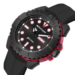 Наручний годинник Sanda 3118 Black-Red img-1