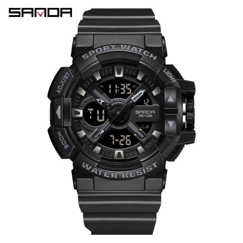 Наручний годинник Sanda 3128 All Black img-1