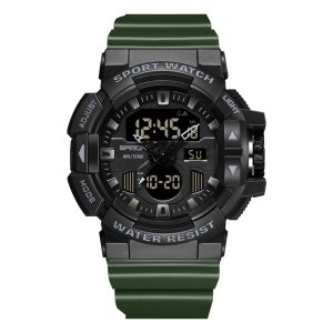 Наручний годинник Sanda 3129 Black-Green img-1