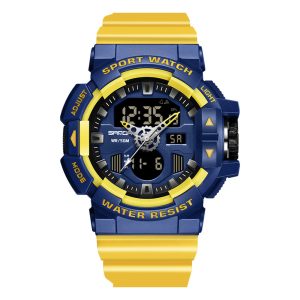 Наручний годинник Sanda 3129 Yellow Blue img-1