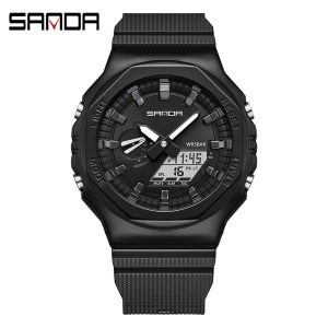 Наручний годинник Sanda 3167 Black-White img-1