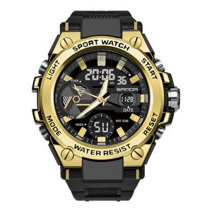 Наручний годинник Sanda 3311 Black-Gold img-1