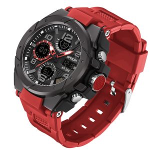 Наручний годинник Sanda 6008 All Red img-1