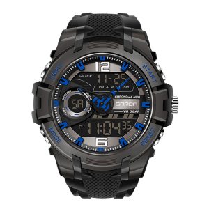 Наручний годинник Sanda 6015 Black-Blue img-1