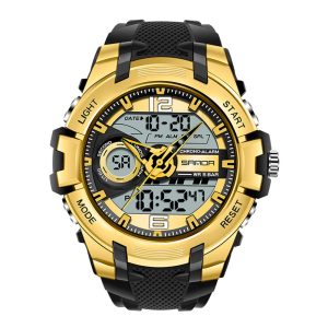 Наручний годинник Sanda 6015 Black-Gold img-1