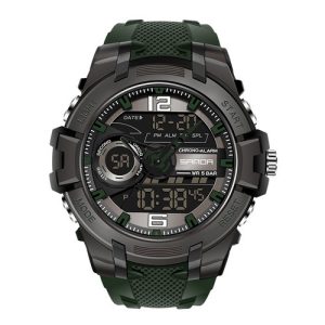 Наручний годинник Sanda 6015 Green-Black img-1