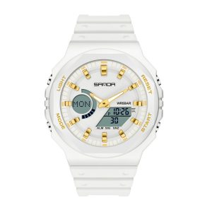 Наручний годинник Sanda 6016 White-Gold img-1