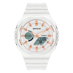 Наручний годинник Sanda 6016 White-Rose Gold img-1