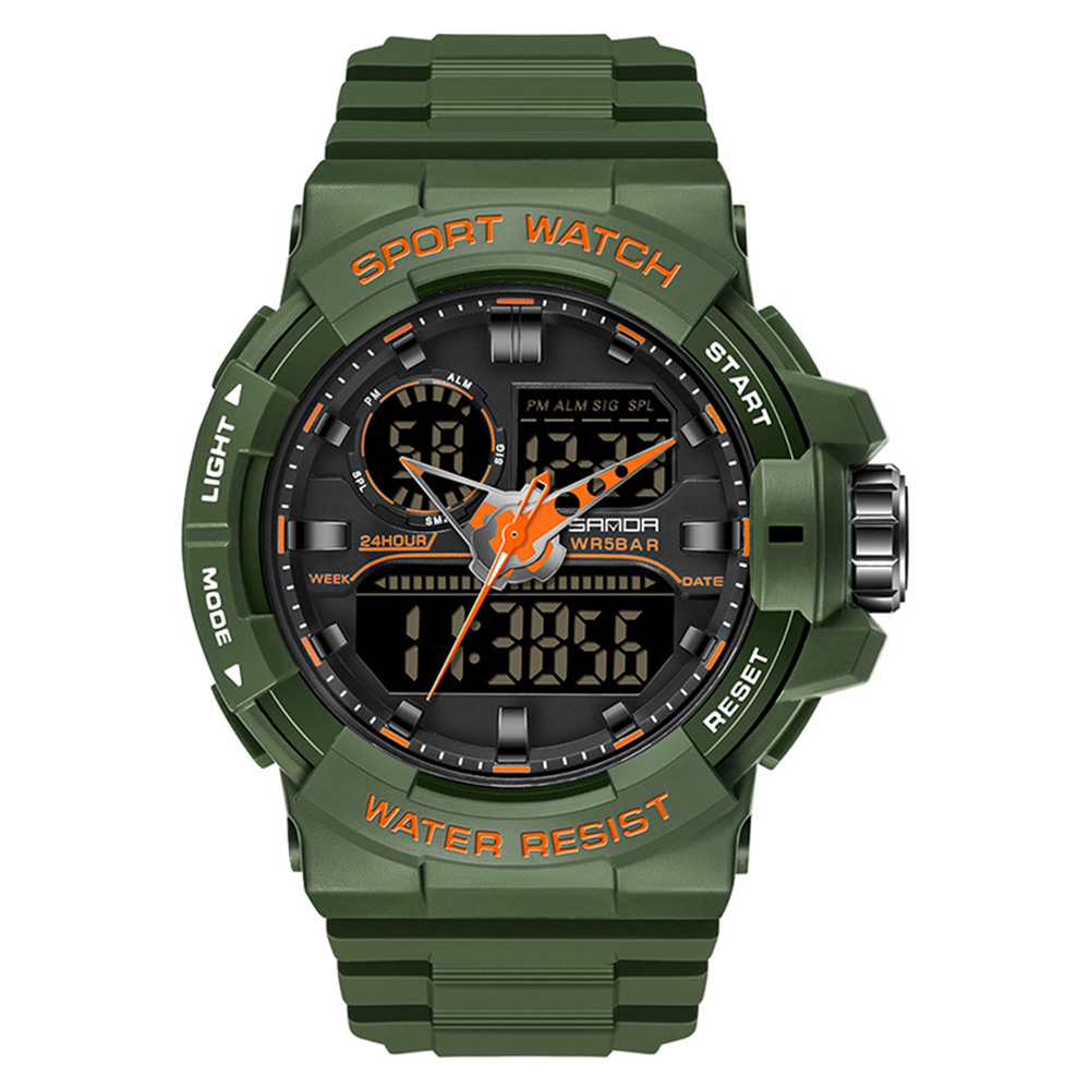 Наручний годинник Sanda 6025 Army Green img-1