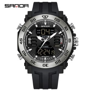 Наручний годинник Sanda 6029 Black-Silver img-1