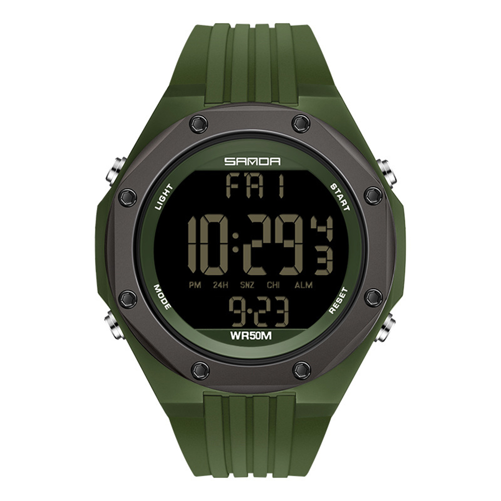 Наручний годинник Sanda 6093 Army Green img-1