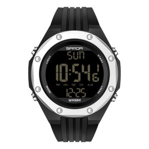 Наручний годинник Sanda 6093 Black-Silver img-1