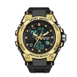 Наручний годинник Sanda 739 Black-Gold img-1