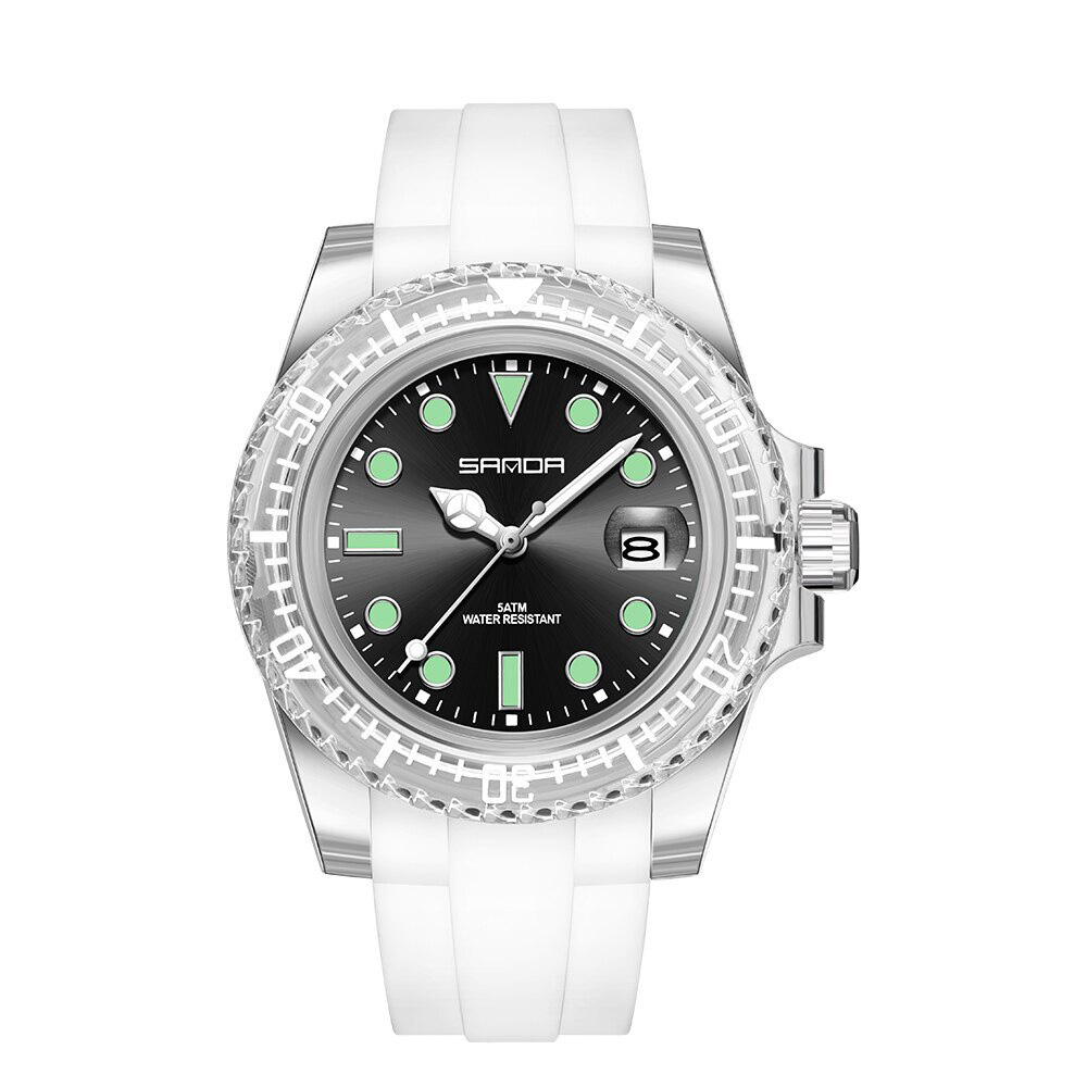 Наручний годинник Sanda 9007 White-Black img-1