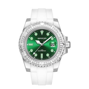 Наручний годинник Sanda 9007 White-Green img-1