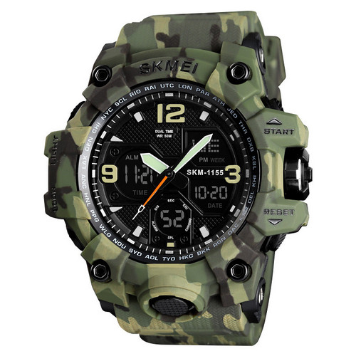 Наручний годинник Skmei 1155B Military Green img-1