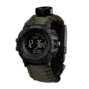 Наручний годинник Skmei 1356AGPK Army Green Tactic Compass img-1