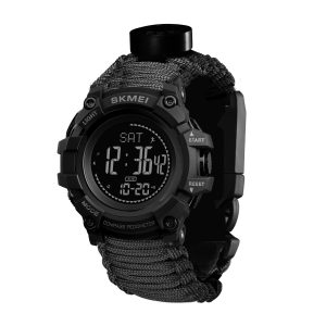 Наручний годинник Skmei 1356BK Black Tactic Compass img-1