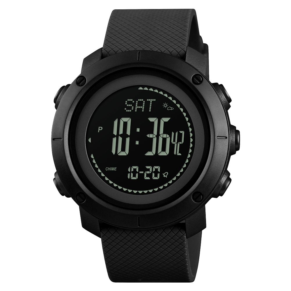 Наручний годинник Skmei 1427BK Black + Compass img-1