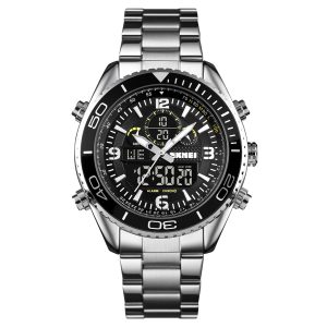 Наручний годинник Skmei 1600SIBK Silver-Black img-1