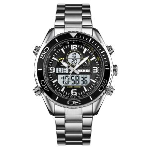 Наручний годинник Skmei 1600SIWT Silver-Black-White img-1