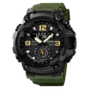 Наручний годинник Skmei 1637AG Army Green. img-1