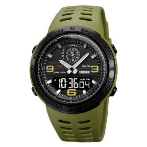 Наручний годинник Skmei 1655AGBK Army Green-Black img-1