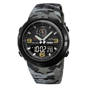 Наручний годинник Skmei 1655CMGYBK Camo Grey-Black img-1