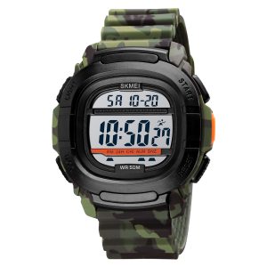 Наручний годинник Skmei 1657CMGN Army-Green Camouflage img-1