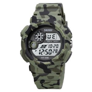 Наручний годинник Skmei 1718CMGN Camo Green img-1